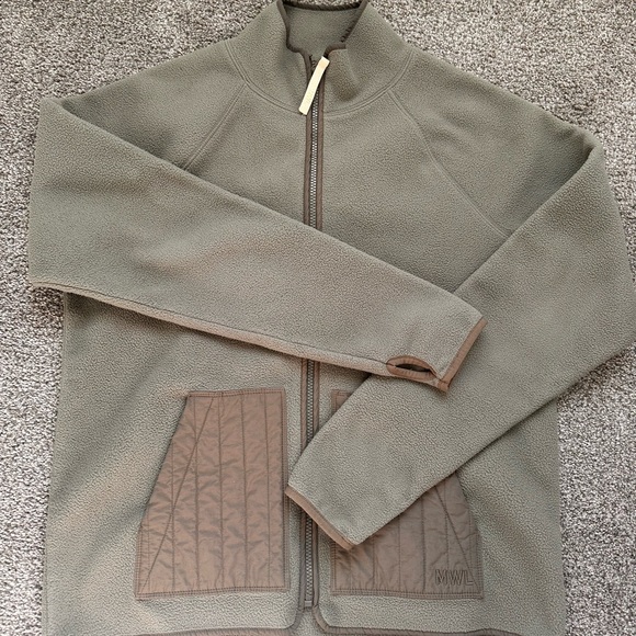 Madewell MWL Betterfleece Zip Quilted-Pocket Jacket size M - Picture 3 of 5